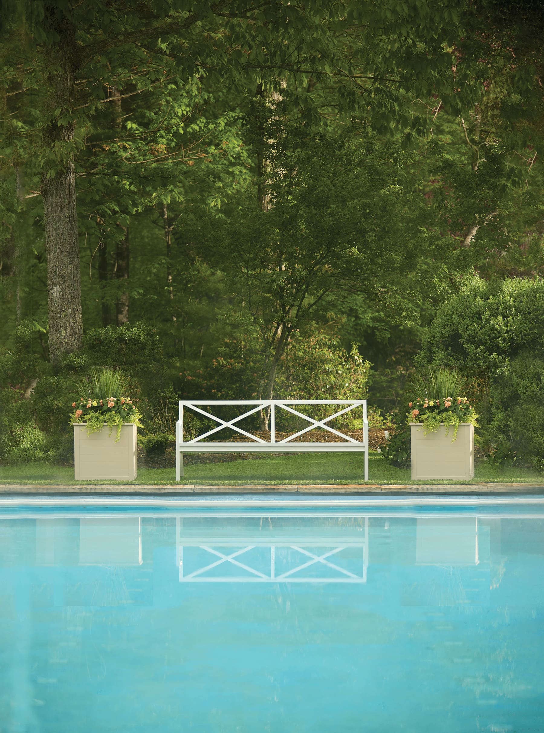 LANE VENTURE WIntherthur Garden Garden Arm Bench